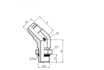 TN517-JIC 9/16"-3/4"-16 UNF TN517-JIC 9/16"-3/4"-16 UNF