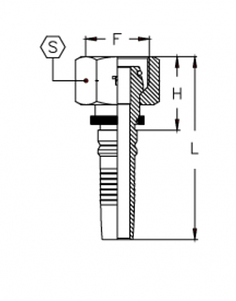 M52x2,0/0-24 DKOS CS DN38 (T)