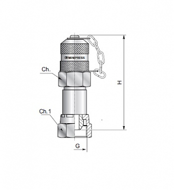 Точка измерения давления М16х2,0 гайка BSP 1/4"