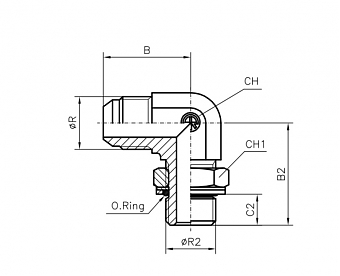 TN514-JIC 3/4"-R3/8"