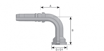 Фл. 3/4"3000/90-12 int (38,1) DN20 удл160